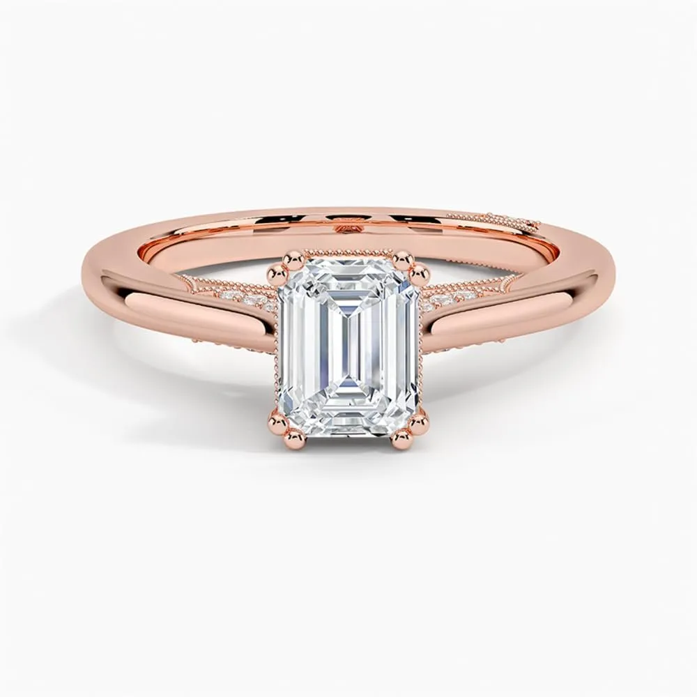 1 Ct-3 Ct Moissanite Engagement Ring Tacori Crown Wedding Bridal Ring Set In 10k 14k 18k Gold & S925 Christmas Gift for Women
