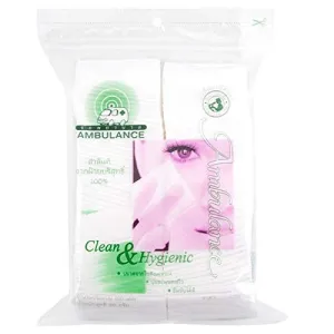 100% Pure Cotton Swab for Makeup Remover Pads Face Cotton Pads Lint-Free Cotton Square Pad, 100 Pad X 2 Packs
