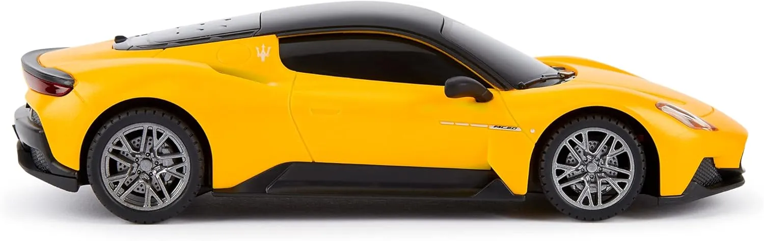1:24 Scale Officially Licensed RC Maserati MC20, Yellow Sport Racing Hobby Toy Car Model Vehicle for Boys Girls and Adults Gift