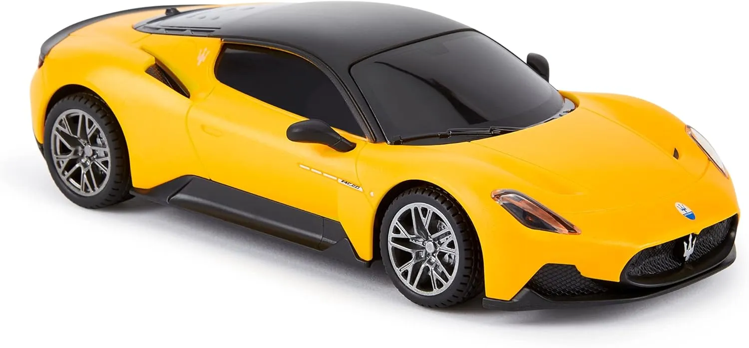 1:24 Scale Officially Licensed RC Maserati MC20, Yellow Sport Racing Hobby Toy Car Model Vehicle for Boys Girls and Adults Gift