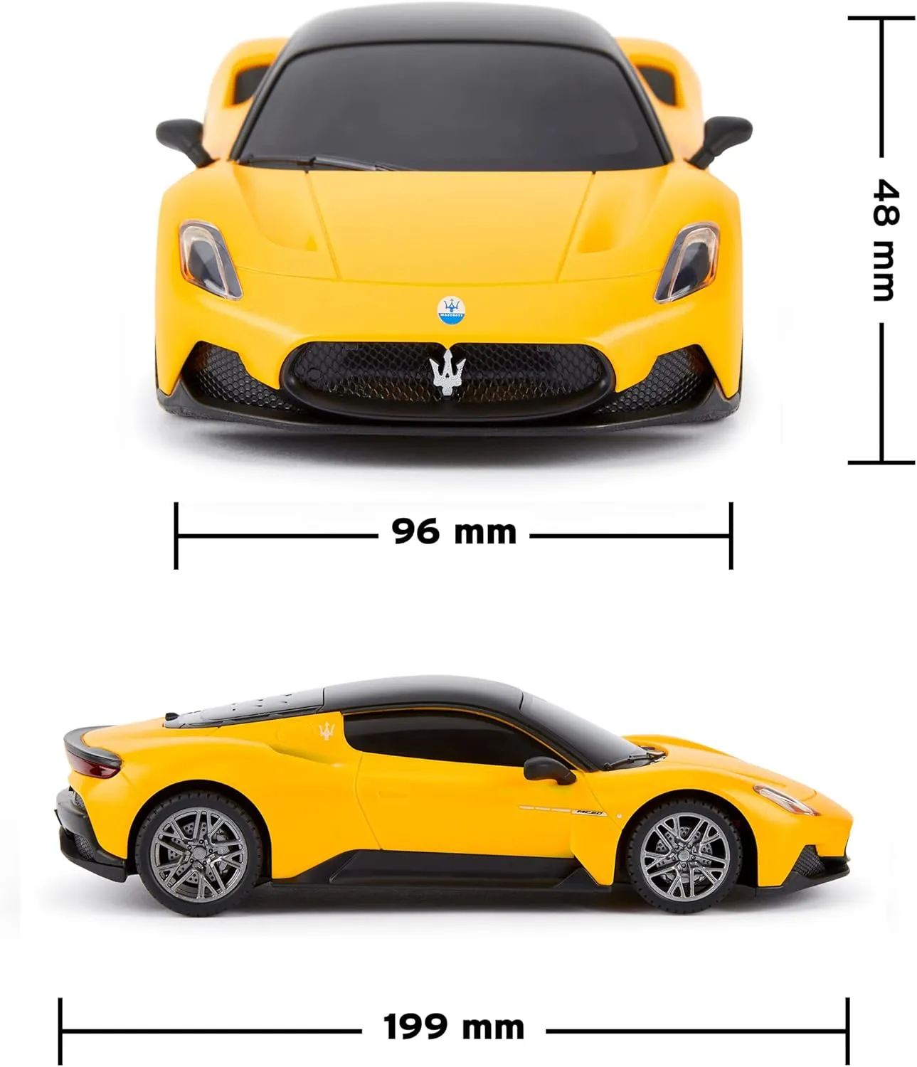 1:24 Scale Officially Licensed RC Maserati MC20, Yellow Sport Racing Hobby Toy Car Model Vehicle for Boys Girls and Adults Gift