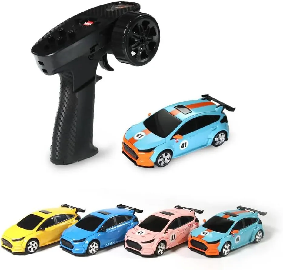 1:43 Scale 2.4GHz High-Speed FPV Camera Mini Remote Control Car, 4WD Supports Dual Modes Between Racing and Drifting, Drifting Racing Car with LED Ambient Lights