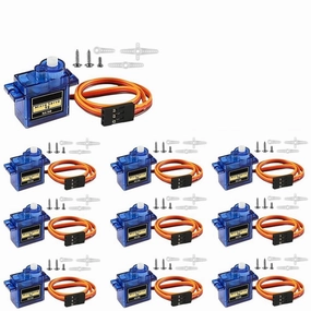 1-10PCS SG90 9G Micro Digital Motor 180/360Degree Fixed-Wing Gear for Rc Helicopter Ioy Airplane New 2025 Arrival High Reliable Electronic Component, Precision, Stable Performance