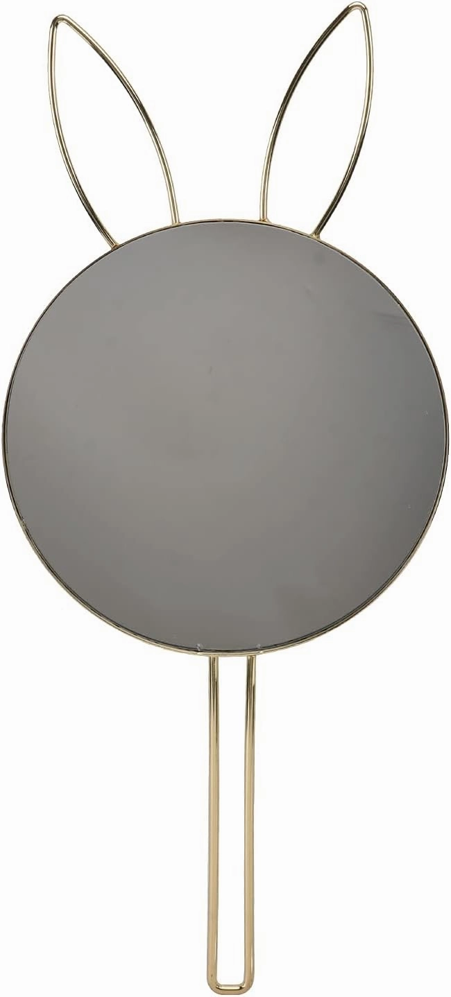 1pc Rabbit Ears Wall Mirror Tabletop Cosmetic Mirror Bunny Ear Wall Mirror Mini Mirror for Purse Wall-Mounted Makeup Mirror Full Length Mirror Silver Mirror Travel Pocket
