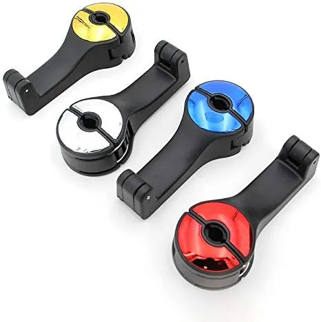 2 Pack for Hyundai i10 i20 i30 i40 ix20 ix25 ix35 ix55 HB20 Car Seat Headrest Hook Car Purse Hook Car Handbag Car seat Accessories Durable car Interior,D Yellow