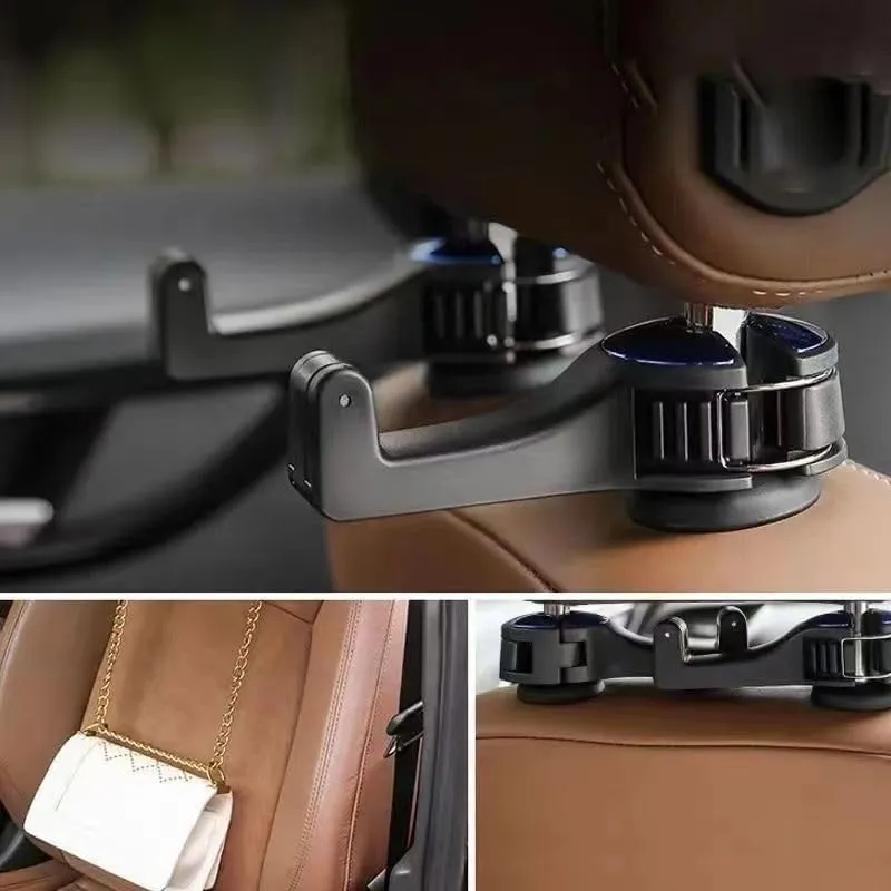 2 Pack for Hyundai i10 i20 i30 i40 ix20 ix25 ix35 ix55 HB20 Car Seat Headrest Hook Car Purse Hook Car Handbag Car seat Accessories Durable car Interior,D Yellow