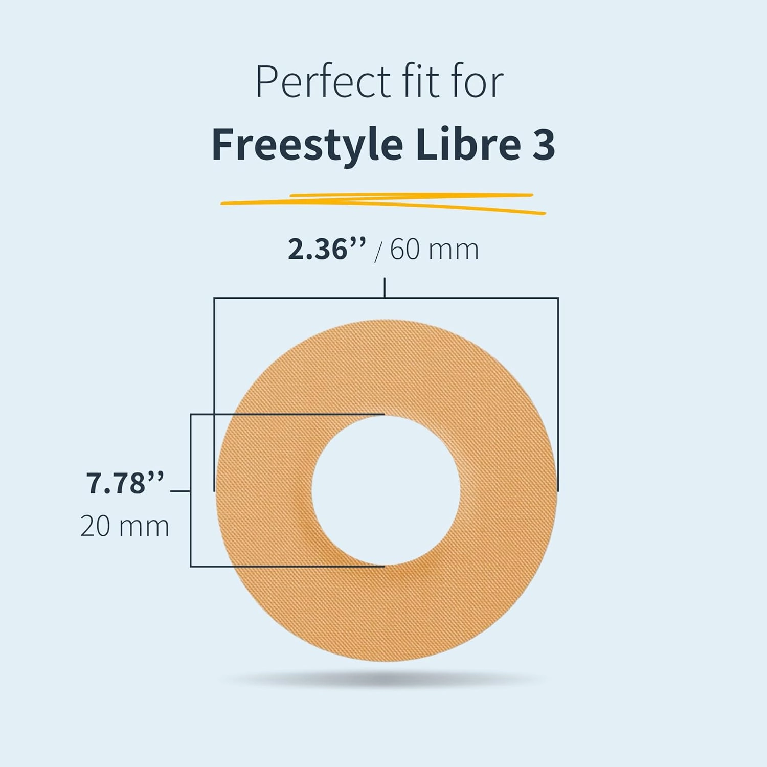 25 x Freestyle Libre 3 Sensor Covers, Ringpatch, Last Up to 14 Days, Sweat & Waterproof, CGM, Glucose Monitor Protection, Purple