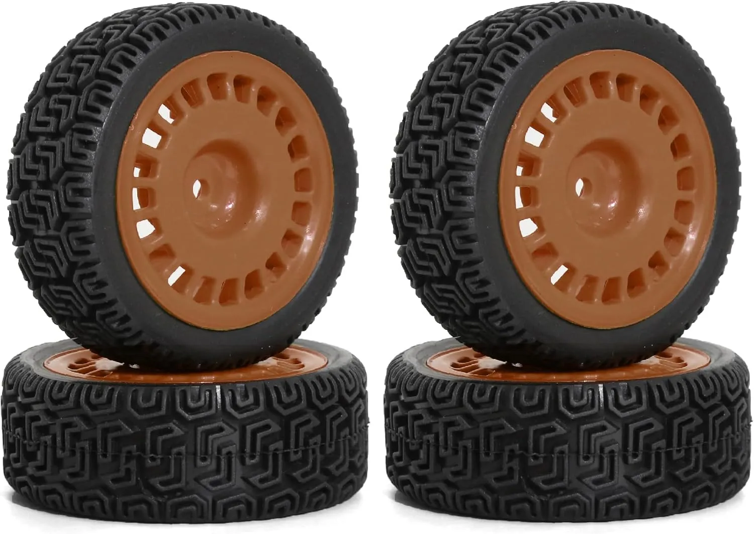 2.68" OD RC On-Road Tires 4PCS 1/10 RC Rally Racing Tires 12mm Hex Fit for Tamiya TT01 TT02 Kyosho Traxxas WLtoys HPI 1/10 RC On Road Racing Touring Car