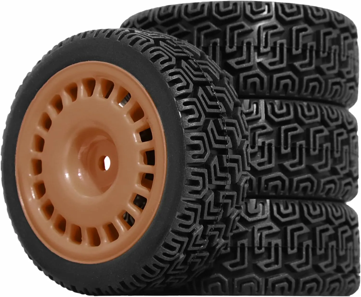 2.68" OD RC On-Road Tires 4PCS 1/10 RC Rally Racing Tires 12mm Hex Fit for Tamiya TT01 TT02 Kyosho Traxxas WLtoys HPI 1/10 RC On Road Racing Touring Car