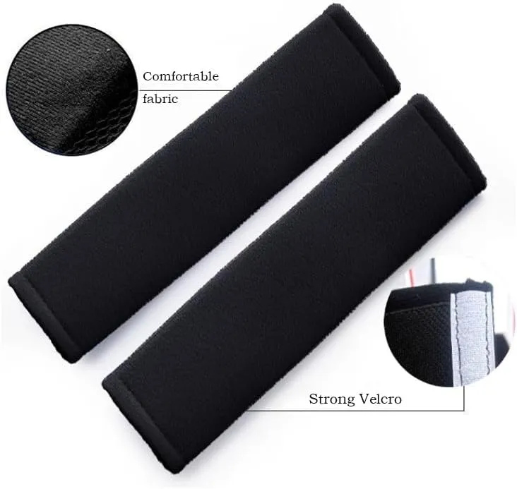 2PCS Auto Seatbelt Cover for Dodge Caliber Journey Challenger Dorango 2008-2024, Seatbelt Shoulder Pad, Vehicle Seat Belt Pads, Seatbelt Protector,Black-Mesh Surface