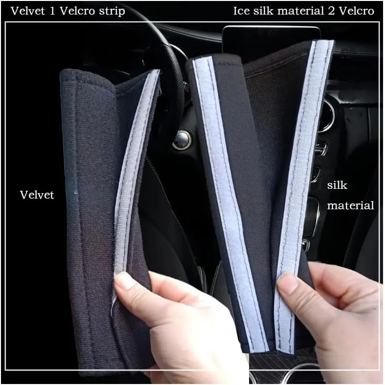 2PCS Auto Seatbelt Cover for Dodge Caliber Journey Challenger Dorango 2008-2024, Seatbelt Shoulder Pad, Vehicle Seat Belt Pads, Seatbelt Protector,Black-Mesh Surface