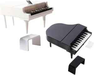 2sets Miniature Piano Model Dollhouse Furniture Decor Stool for Mini House and Landscape Decoration Adds Life to Miniature Scenes