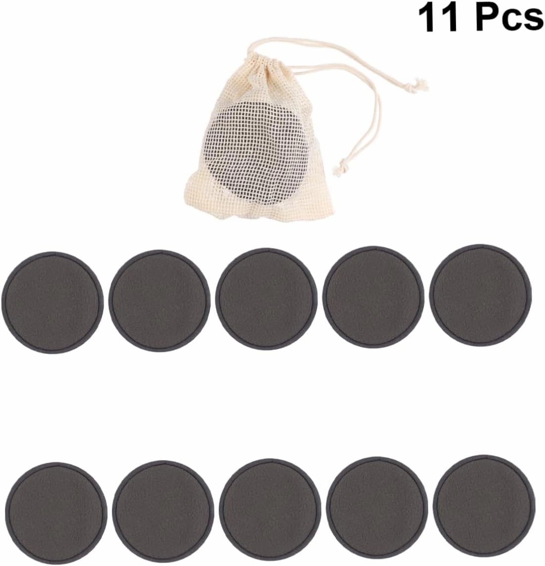 2sets Makeup Removal Pads Soft Cleaning for Women Makeup Facial Powder Puff Reusable Eraser Towel 10pcs*2