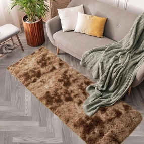 2x6 ft Soft Runner Rugs for Bedroom Living Room Plush Fluffy Rug Colorful Shag Rug Carpet Non Slip Washable for Nursery Dorm Fuzzy Bedside Rug Runner for Kids Girls Room Home Decor
