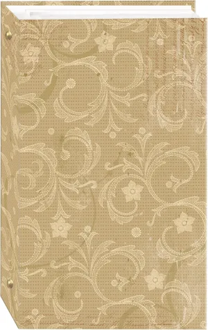 3-Ring Photo Album 300 Pockets Hold 4x6 Photos, Jasmine Design