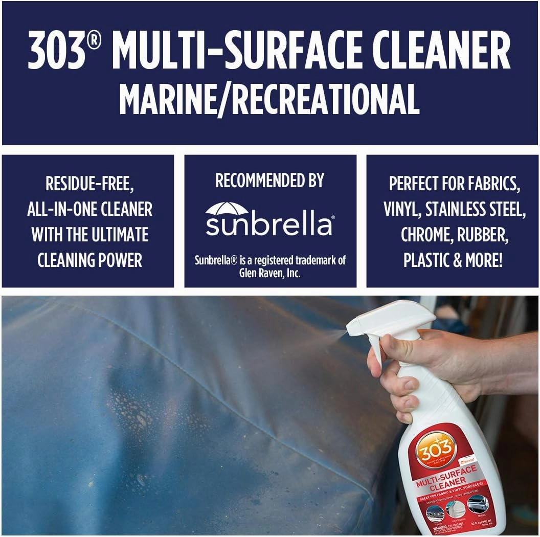 303 Multi-Surface Cleaner - Safely Cleans All Water Safe Surfaces - Ultimate Cleaning Power - Rinses Residue Free - Recommended By Sunbrella, 32 fl. oz. (30204)