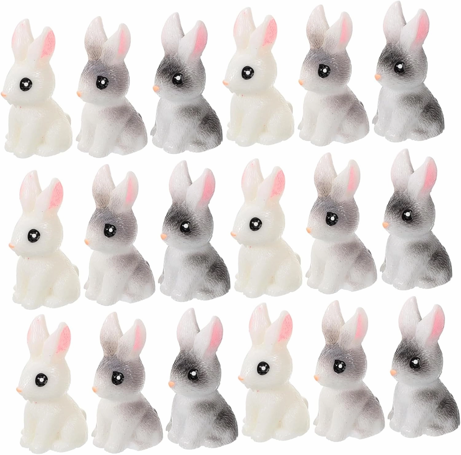 30pcs Resin Miniature Figurines for Garden Decor Cute Easter Landscape Ornaments Adorable Crafts for Home Lawn and Dollhouse Decor