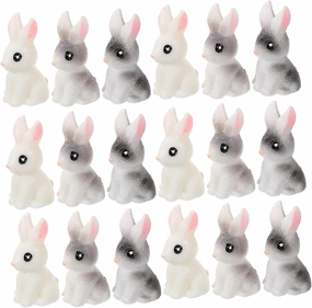 30pcs Resin Miniature Figurines for Garden Decor Cute Easter Landscape Ornaments Adorable Crafts for Home Lawn and Dollhouse Decor