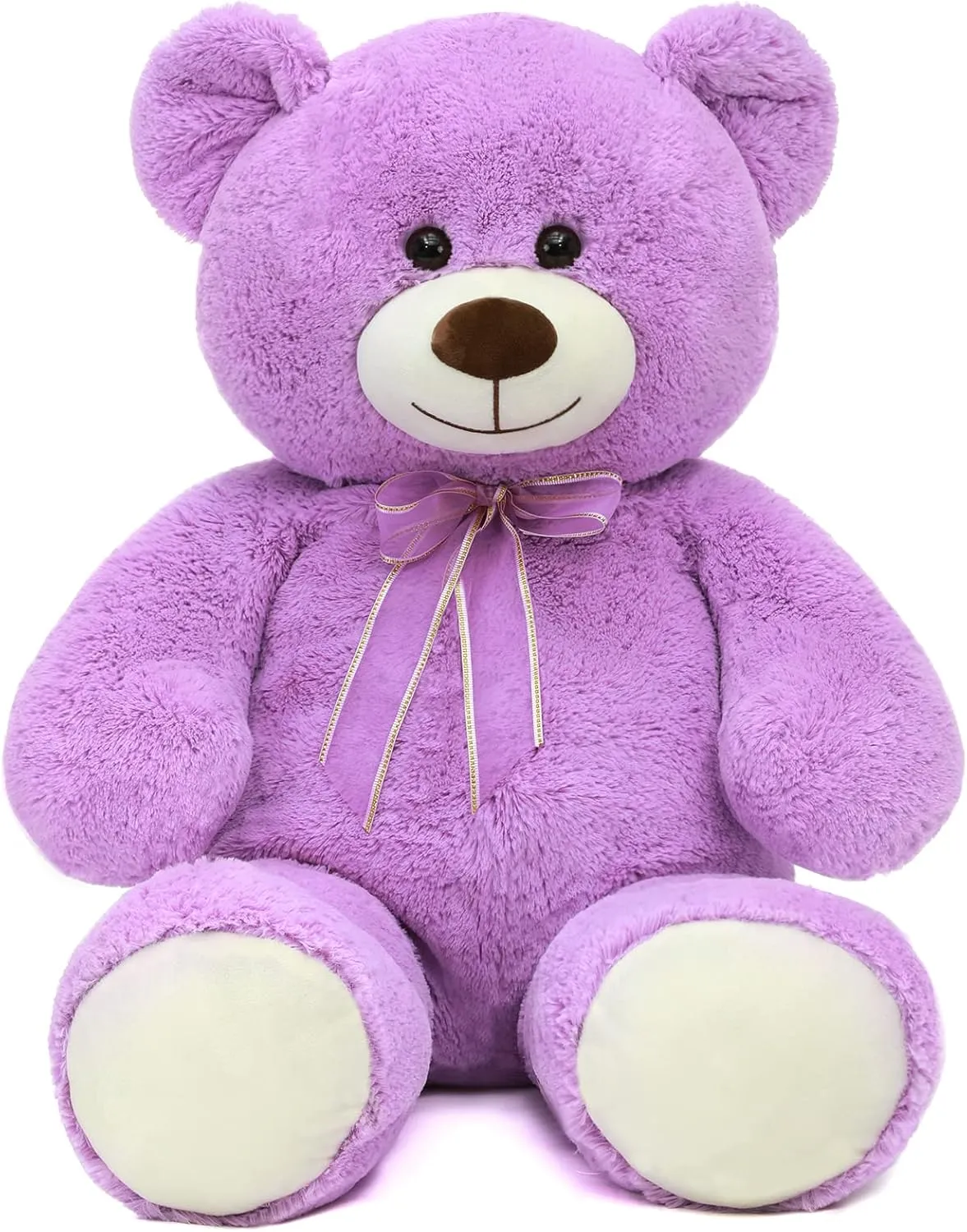 36 inch Big Teddy Bear Cute Giant Stuffed Animals Soft Plush Bear for Girlfriend Kids, Purple