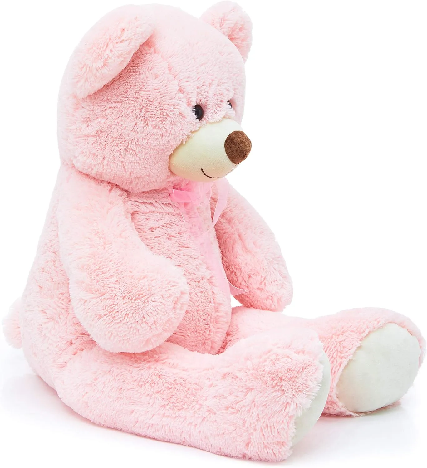 36 inch Big Teddy Bear Giant Pink Plush Bear Stuffed Animal Cute Bear Plush for Baby Shower, Super Soft Cuddly Bear Toy for Kids Girlfriend Valentine's Day