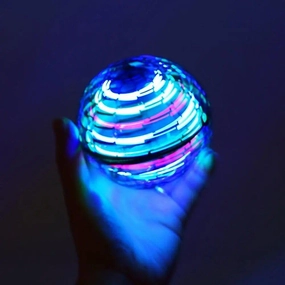 360 Degree Rotating mini UFO Flying Ball Blue