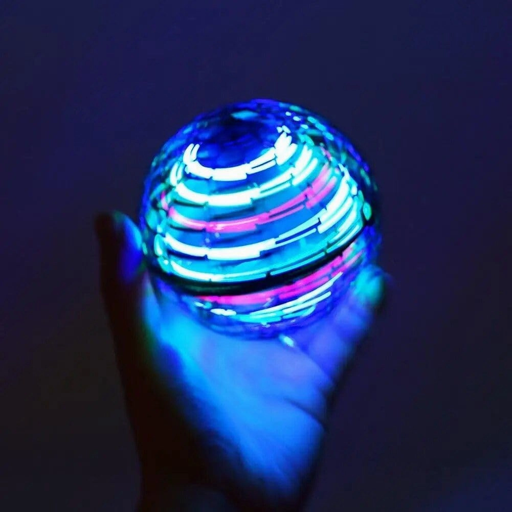 360 Degree Rotating mini UFO Flying Ball Blue