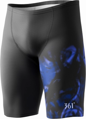 361° Swim Jammers for Men, Pro Racing Training Swimsuit, Chlorine Resistant Endurance Mens Swim Suit Swimwear Tech Pant