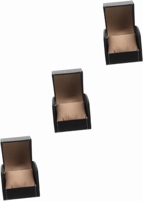 3pcs Box Mechanical Watch Display Box Single Watch Case for Travel with Leather Pillow Design Perfect for Men