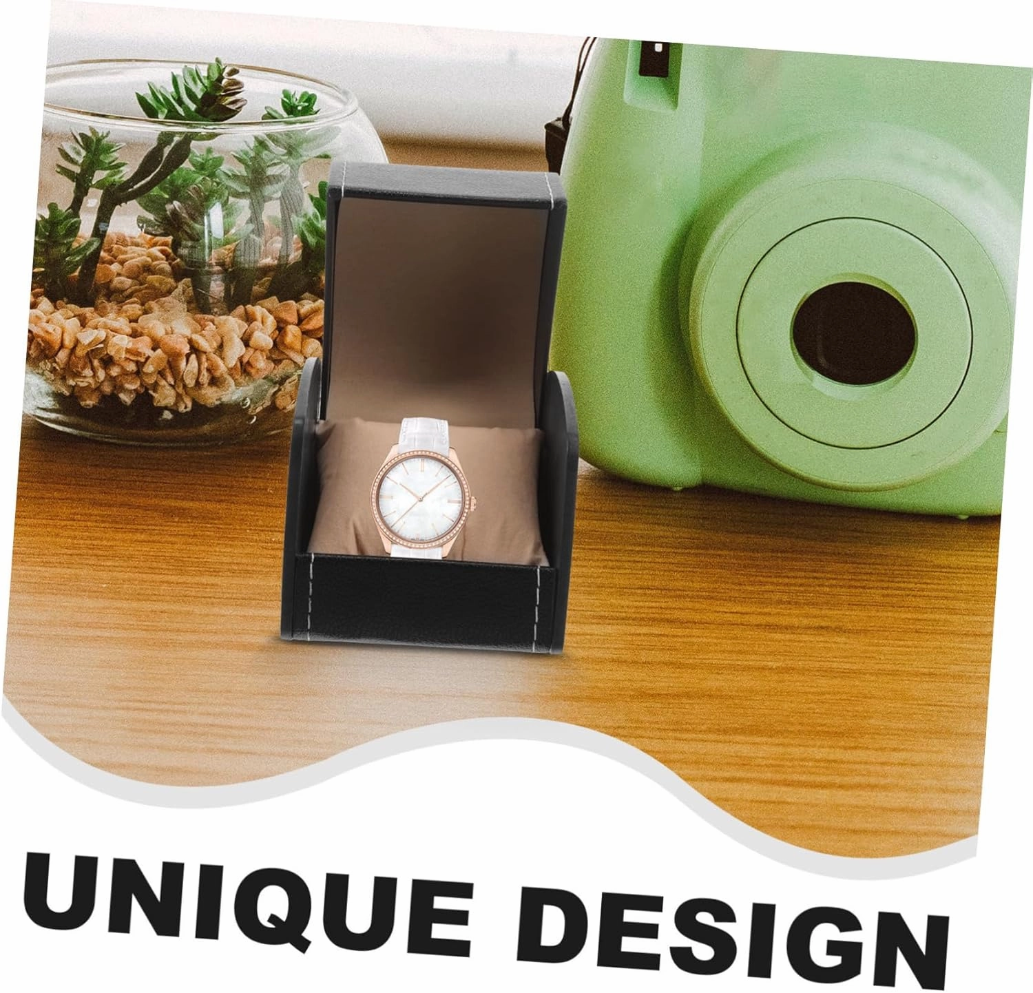 3pcs Box Mechanical Watch Display Box Single Watch Case for Travel with Leather Pillow Design Perfect for Men