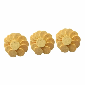 3sets Makeup Removal Sponges Cotton Pads Face Cleaning Puff Round Soft Sponge Cushion Skin Safe 20pcs*3