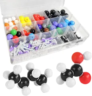 444 Pcs Organic Chemistry Model Kit for Organic and Inorganic Chemistry Learning,Molecular Model Kit,Experiment Molecular Mesh for Learning and Raising Space Imagination, A Fullerene Set