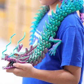 47.3inch Super Large 3D Printed Dragon Models,Flexible Joint Animal lacertid Figurines, 3D Printing Stuff Cheap,Stress Relief, Fidget restlessness, ADHD Toys, Surprise Fantasy Gifts (47.3inch)