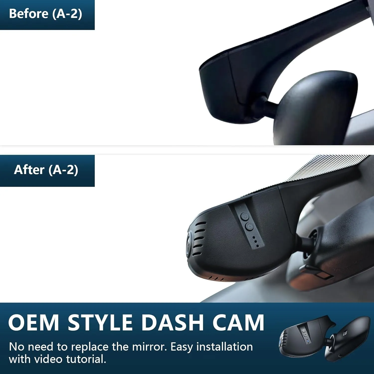 4K Dash Cam fit for Audi (Model A) 2019 2020 2021 2022 2023 2024 A4 A6 Allroad A3 A5 Q5 S4 S6 Q7 A8 S8 TT A7 S5 Q3 S3 S7 RS3 RS5 RS6 e-tron, OEM Look, UHD 2160P Video, WiFi & App, 128GB Card