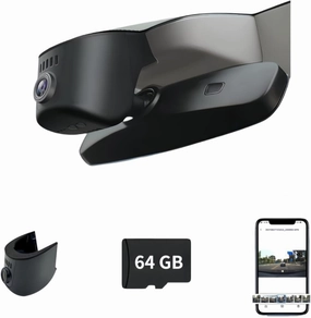 4K Ultra HD Dash Cam fit for Audi Models A4 A6 A3 A5 Q5 S4 S6 Q7 A8 S8 TT A7 S5 Q3 S3 S7 RS3 RS5 RS6 & e-tron (2019-2024) - OEM-Style Design, WiFi & app, Parking Mode 64GB Card