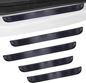 4PCS Car Door Sill Protector, Universal Threshold Protection for Car, Automotive Rubber Scratch Resistant Entry Sill Guards, Doors Edge Step Dust Shield Cover for Car/SUV