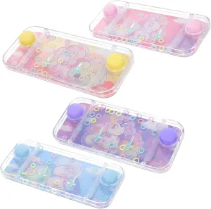 4pcs Handheld Water Games, Cute Unicorn Water Ring Toss Handheld Game Water Ring Game Toy for Girls Boys Birthday Party Favors