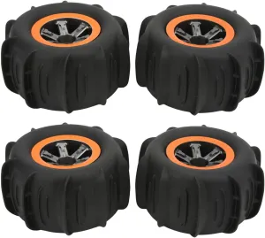 4Pcs Rc Car Tires,Rubber Rc Car Wheel for Wltoys 104009 104001 for 9125 9116 for F10 F14 F19 1/12 1/10 Rc Cars Car Model Accessory