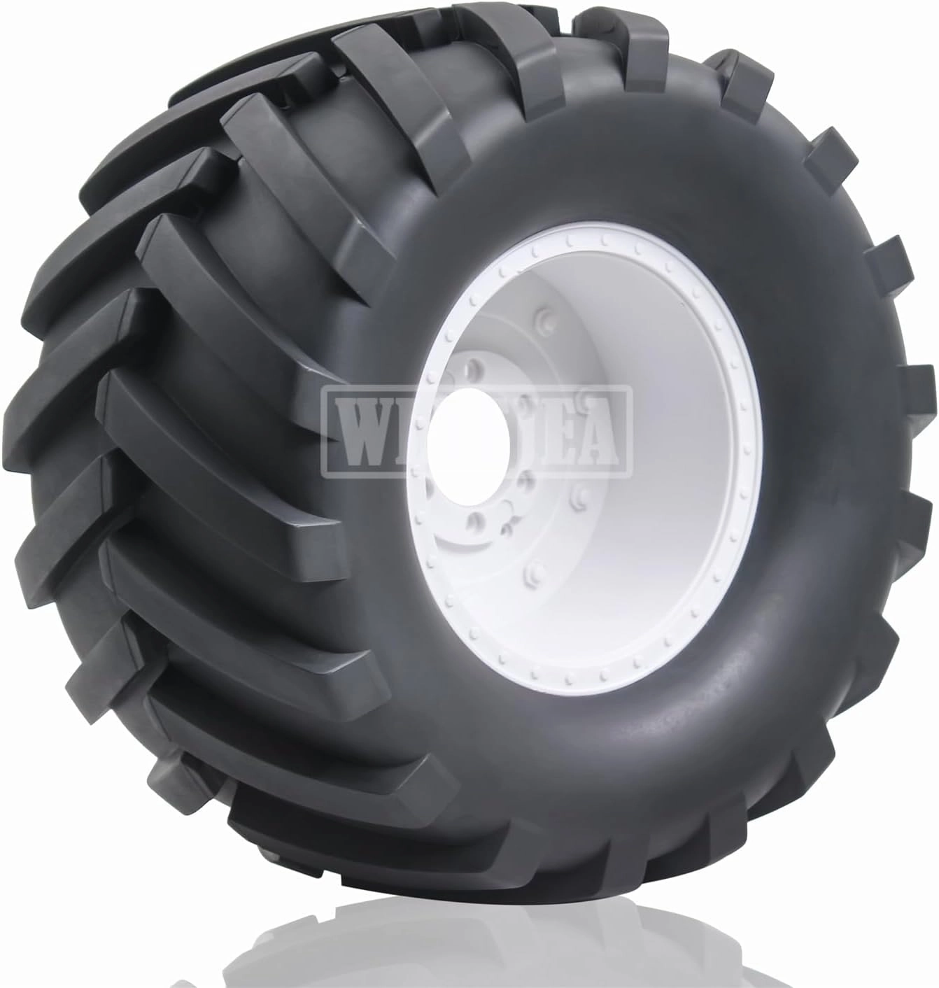 4PCS 1/8 Scale RC Monster Truck Rubber Tire w/17mm Hex Plastic Wheel Rim 170mm/90mm Rubber Rocks Tyres Set Fit for 1/8 Traxxas Sledge 95076-4 Arrma Kraton 6S Typhon 3S HSP HPI Redcat Kaiju