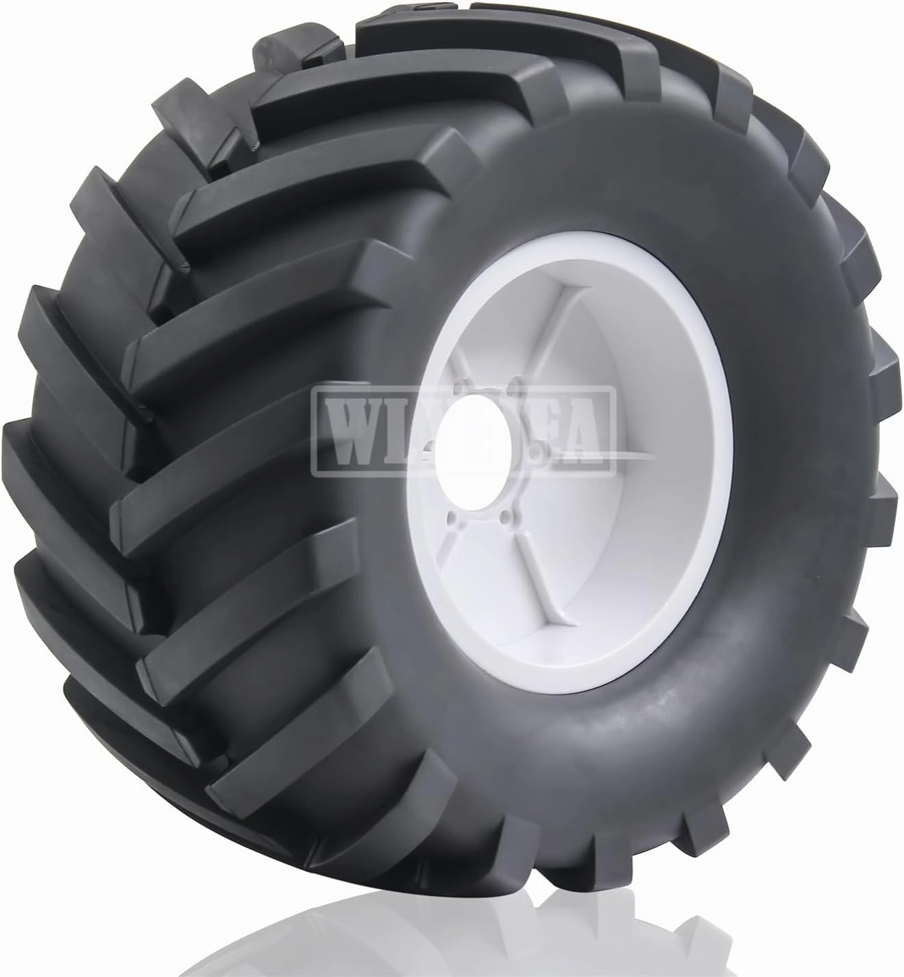 4PCS 1/8 Scale RC Monster Truck Rubber Tire w/17mm Hex Plastic Wheel Rim 170mm/90mm Rubber Rocks Tyres Set Fit for 1/8 Traxxas Sledge 95076-4 Arrma Kraton 6S Typhon 3S HSP HPI Redcat Kaiju
