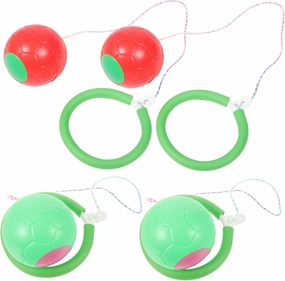 4Pcs Bouncing Jumping Ball for Fun One Legged Fitness for Outdoor Play Random Color Safe for Boys