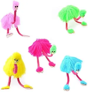 5pcs Fun Ostrich Marionette Pull String Puppet - Kids Boys Girls (Multicolored)