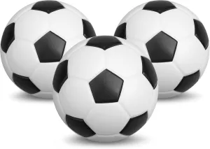 5" Foam Mini Soccer Balls for Kids Adults, Soft Squishy Slow Rising Soccer Goal Toys for Goal Sets, Sensory Stress Ball for Office, Swimming Pool Beach Balls, Indoor Outdoor Sport Birthday Gift 3PCS