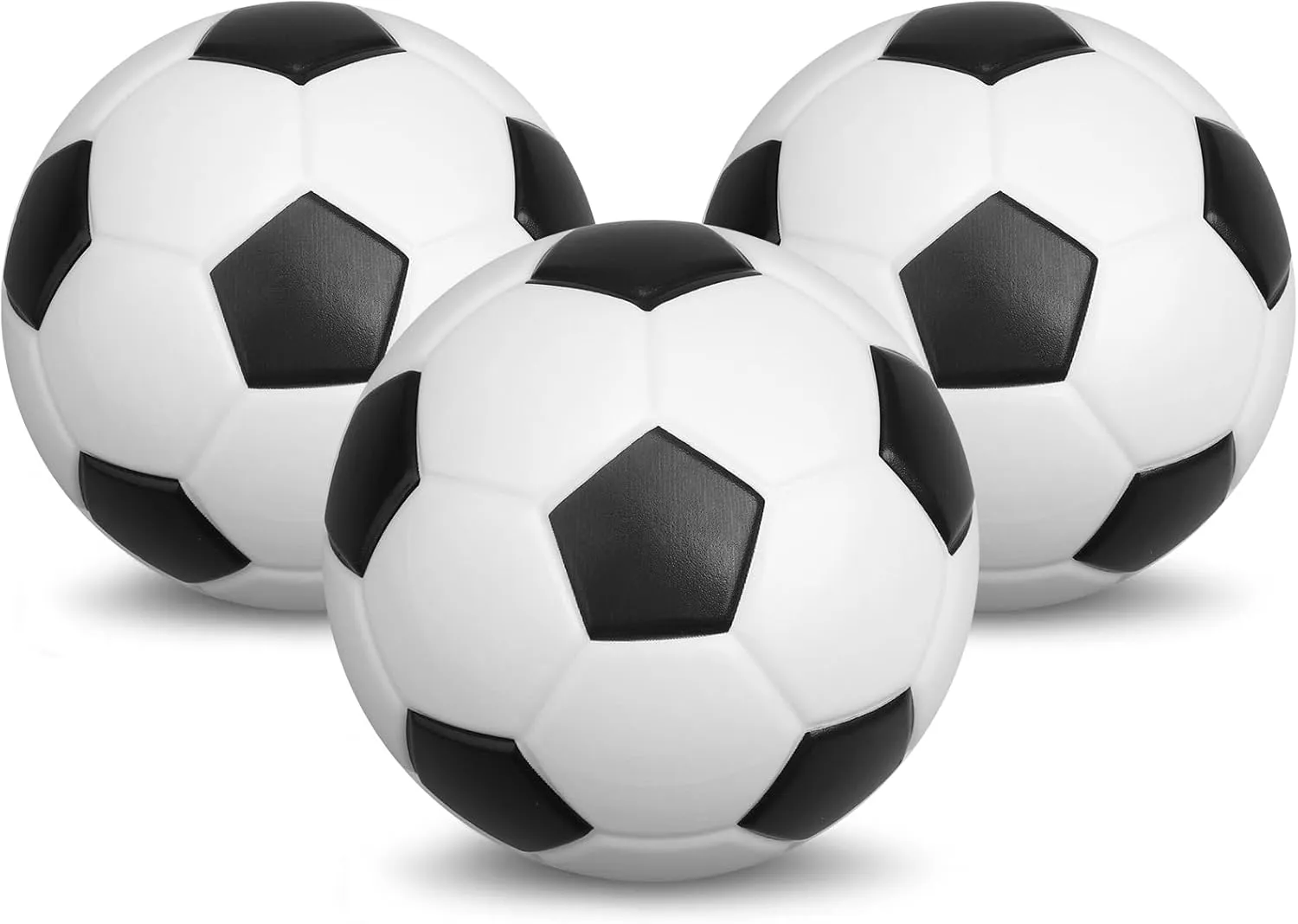 5" Foam Mini Soccer Balls for Kids Adults, Soft Squishy Slow Rising Soccer Goal Toys for Goal Sets, Sensory Stress Ball for Office, Swimming Pool Beach Balls, Indoor Outdoor Sport Birthday Gift 3PCS