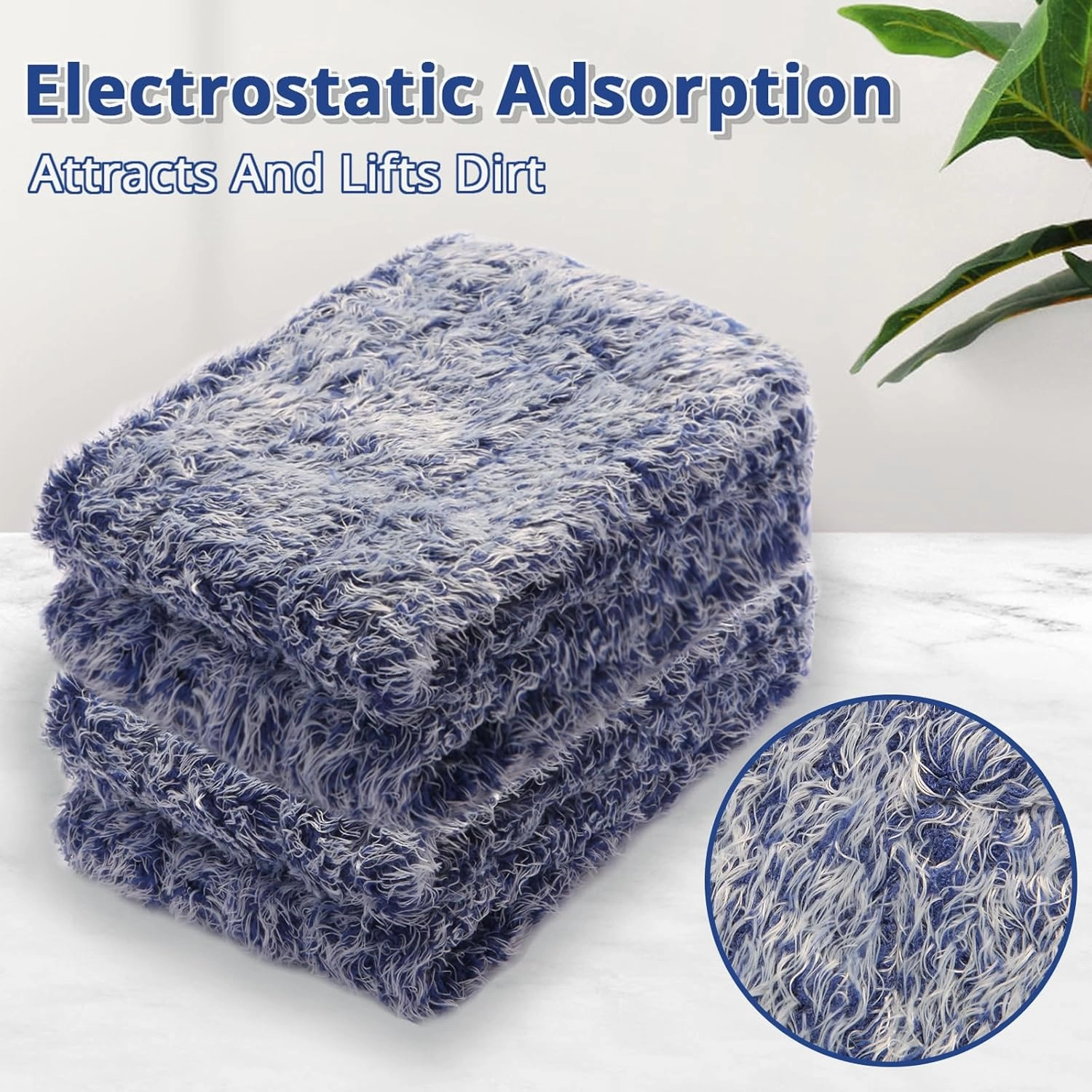 6pack Hardwood Floor Cleaner Pads Compatible with Bona Mop Washable Reusable Microfiber Cleaning Pad Replacement Multi-Surfacecleaner Refill 2 Deep Cleaning Pad 2 Microfiber Cleaning Pad 2 Dusting Pad