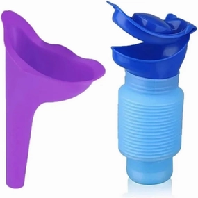 750ml Outdoor Portable Car Urinal Telescopic Squat-free Female Boys And Children Travel Camping Hiking Emergency Urinal Foldable