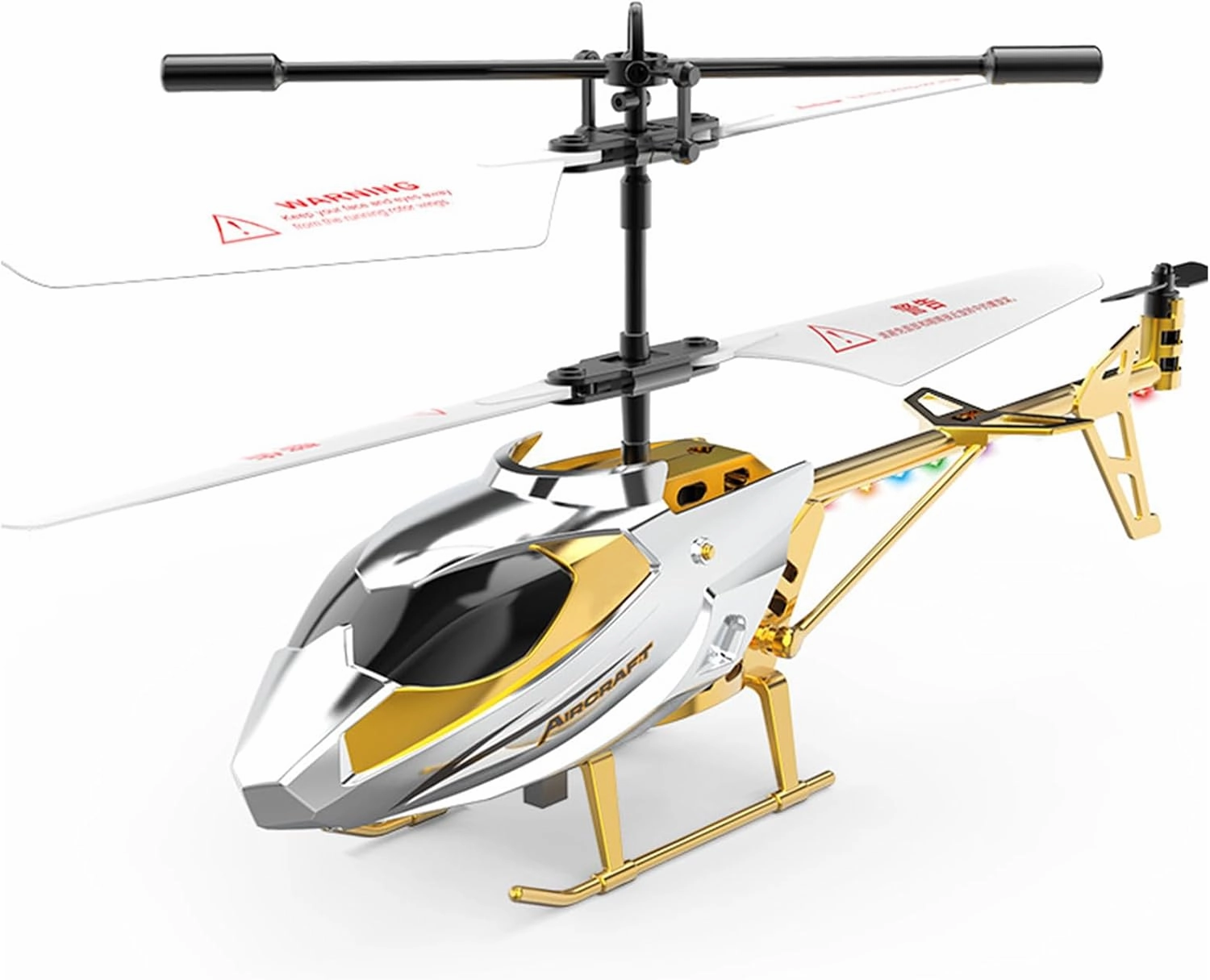 8.3inch RC Helicopter 3.5CH Remote Control Helicopter Airplane USB Charging Kids Toy Resistant Collision Alloy Wireless Aircraft Toys with LED Lights for Boys Children Gift