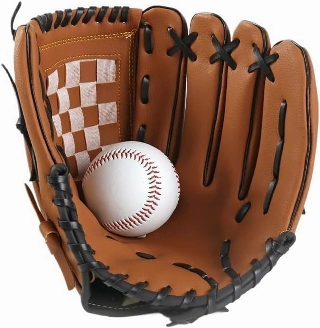 9-12IN Pro Baseball Glove Infield Outfield Youth to Adult Sizing Soft T Ball Training Glove Premium Leather Catch Mitt Options Durable Game Ready Baseball Accessories
