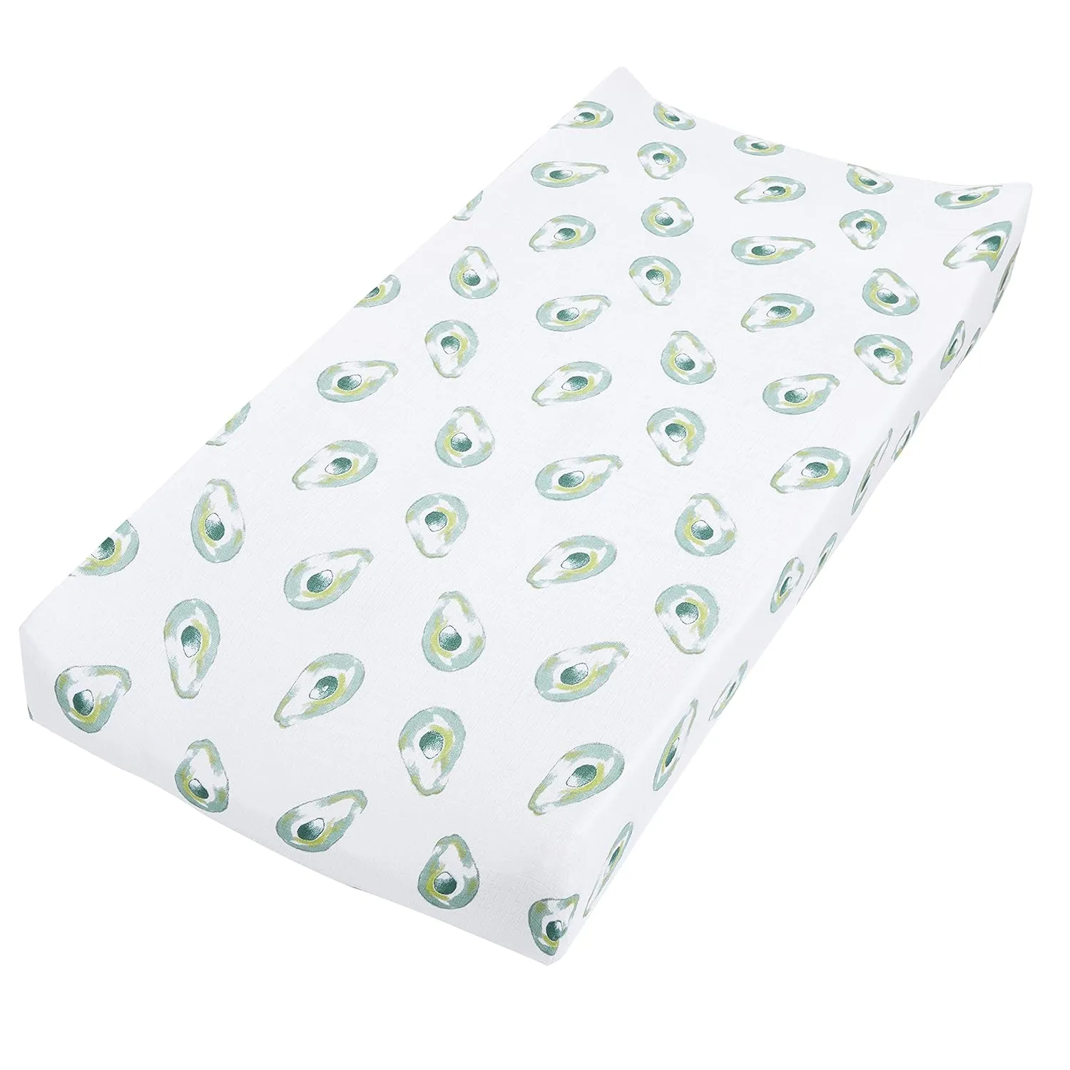 aden   anais Essentials Changing Pad Cover, 100% Cotton Muslin, Super Soft & Breathable, Tailored Snug Fit, Single, Farm to Table - Avocados