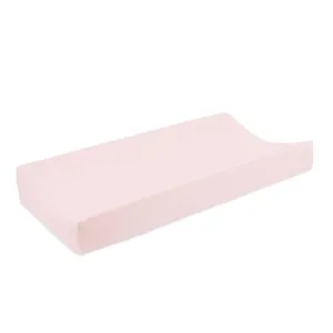 aden   anais Essentials Changing Pad Cover, 100% Cotton Muslin, Super Soft, Breathable, Tailored Snug Fit, Single, Solid Pink