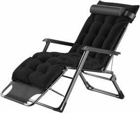 Adjustable Chairs Padded Lounge Chair Folding Reclining Camping Chair Indoor Outdoor Reclining Patio Chair Soft